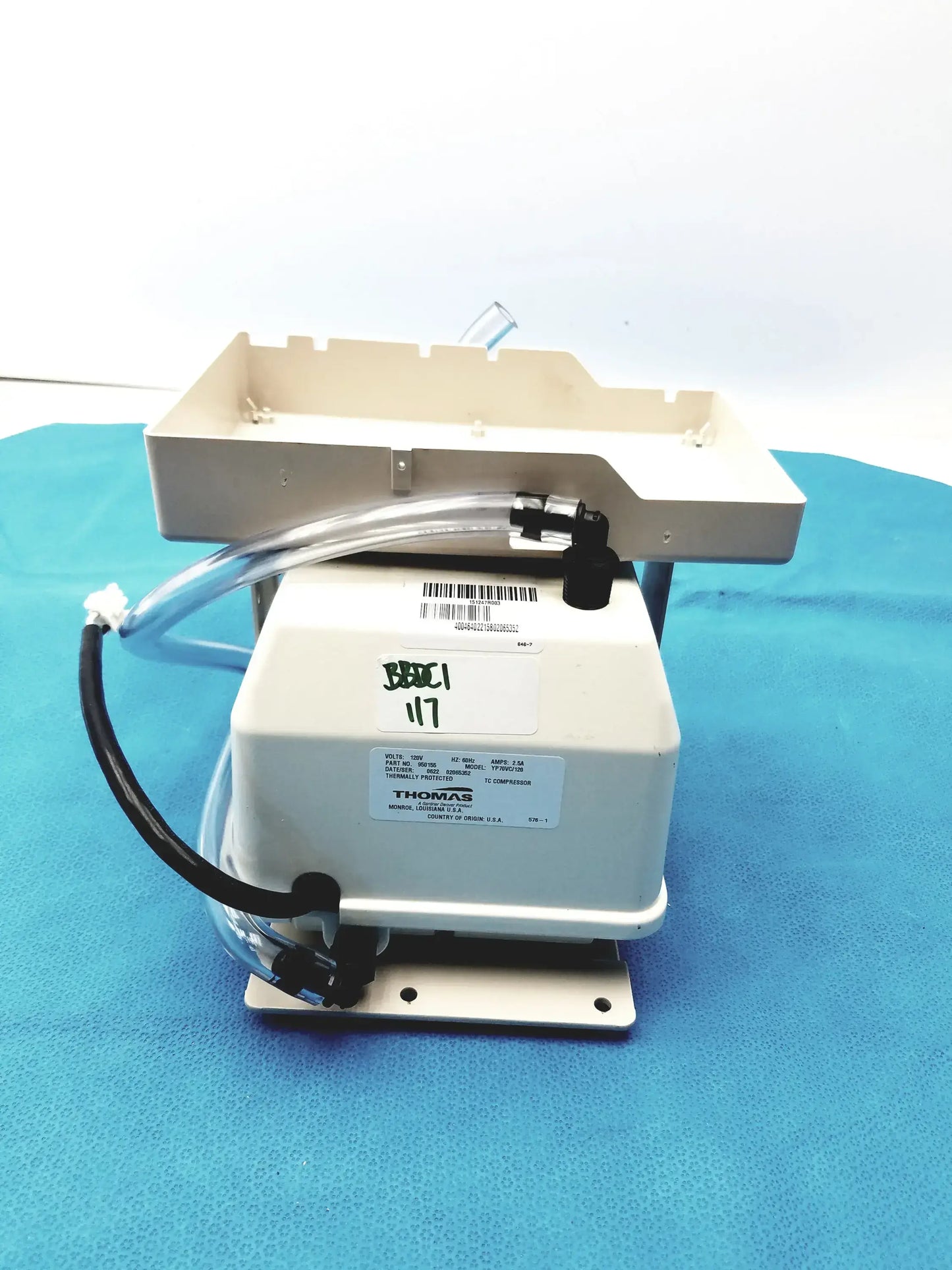 Thomas YP70VC/120 Oil-less Linear Diaphragm Compressor