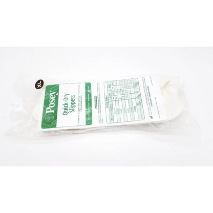 TIDI Posey Quick Dry Slippers Size XL - White - Non Skid Rubber Sole - Shower - Patient Safety