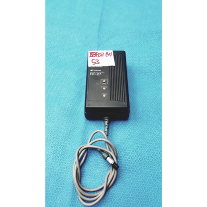 Topcon BC-27 Ni-MH Battery Charger 3-Pin Connector w/ Refresh Button