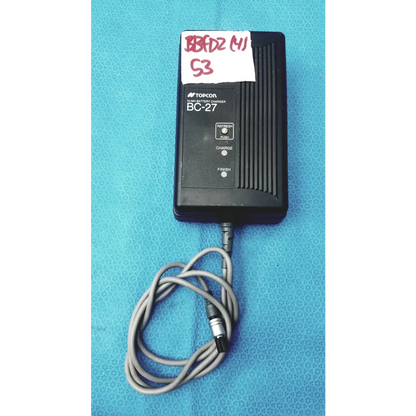 Topcon BC-27 Ni-MH Battery Charger 3-Pin Connector w/ Refresh Button