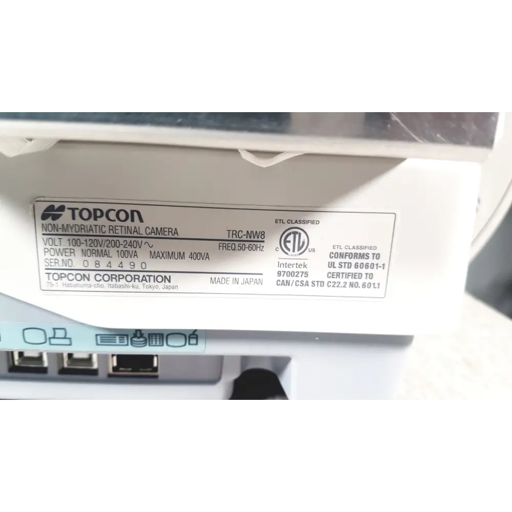 Topcon TRC-NW8 Non Mydriatic Retinal Camera