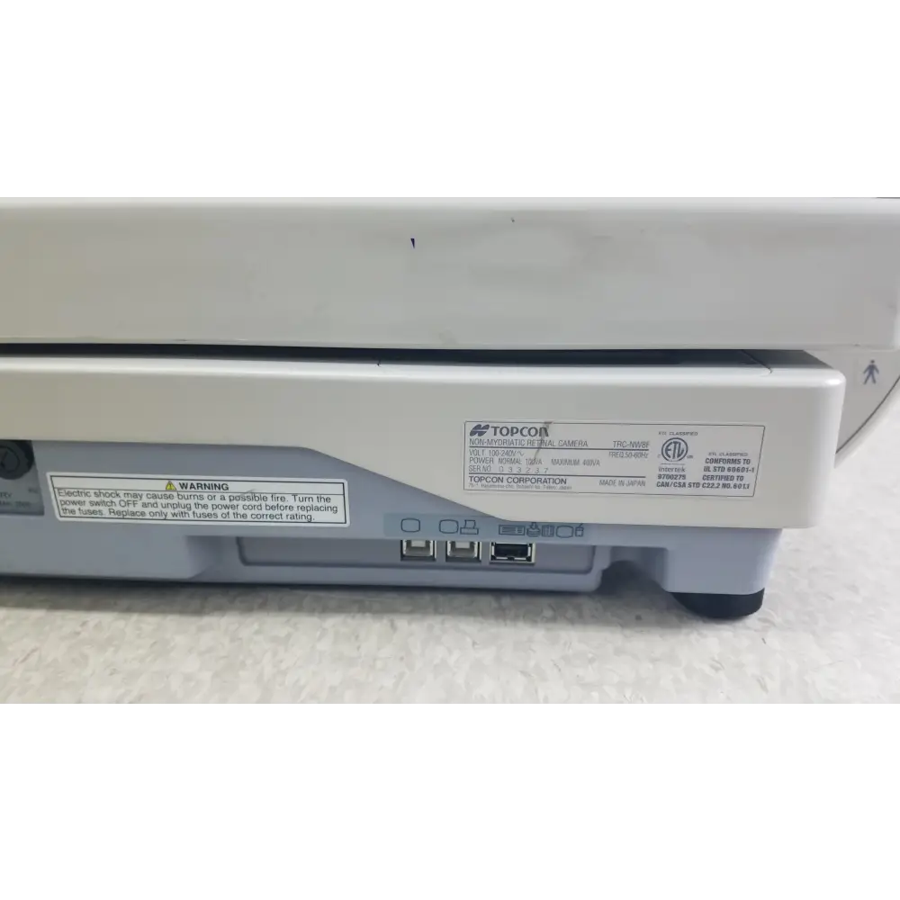 Topcon TRC NW8F Non Mydriatic Retinal Camera for Detailed Fundus Images - Non-Mydriatic