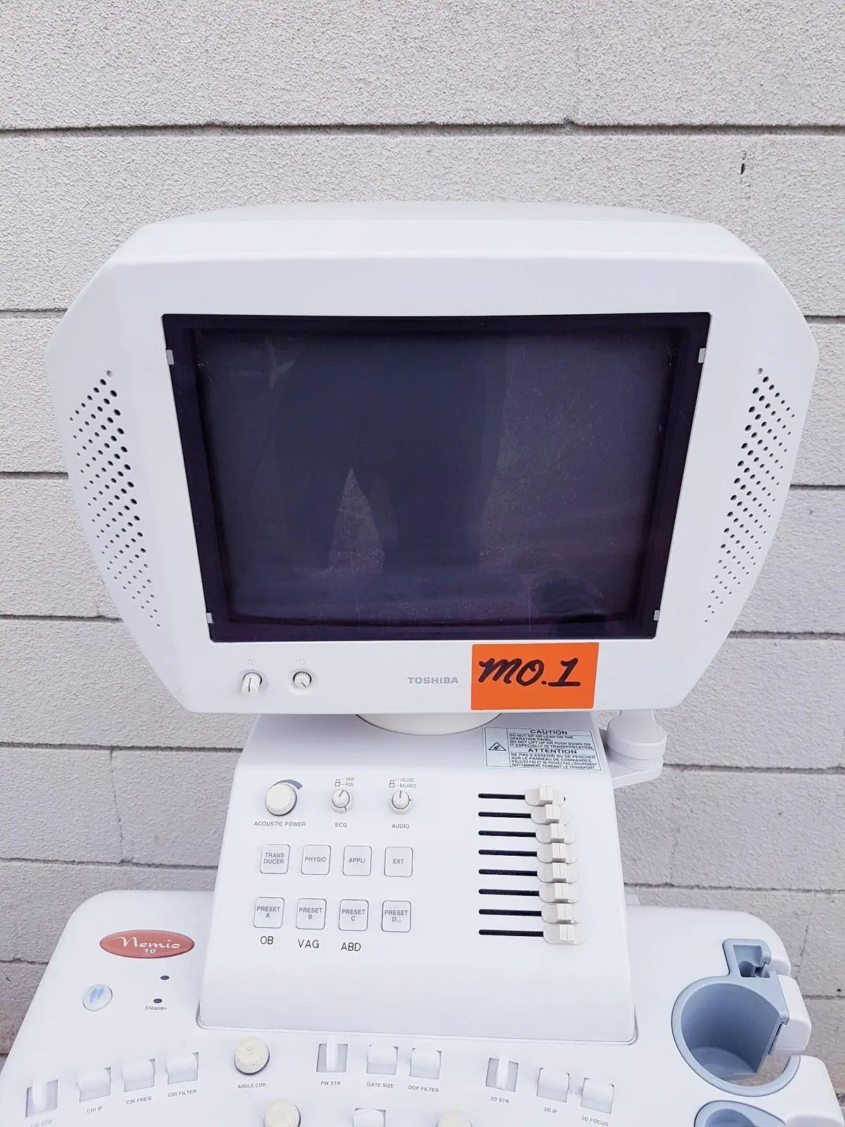 Toshiba Nemio 10 Ultrasound Machine, Missing Parts, AS-IS