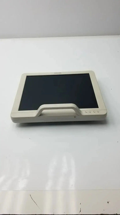 Beige toshiba ta500 medical lcd monitor bsm31-7130 tablet with built-in handle and four right side physical buttons