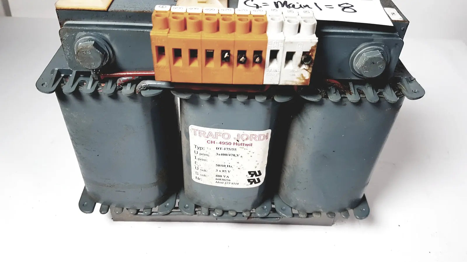 TRAFO JORDI CH-4950 Huttwil Transformer DT-175/55 (EV2)