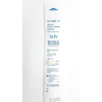 Tri-Flo Suction Catheter With Control Port Ref. T260C X1 - Exp 2028