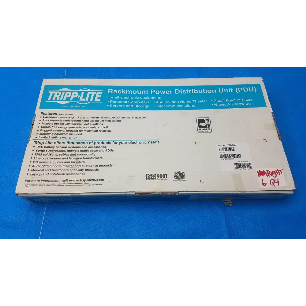 TRIPP-LITE PDUUNV Rackmount Power Distribution Unit Universal Outlet Strip - power distribution unit