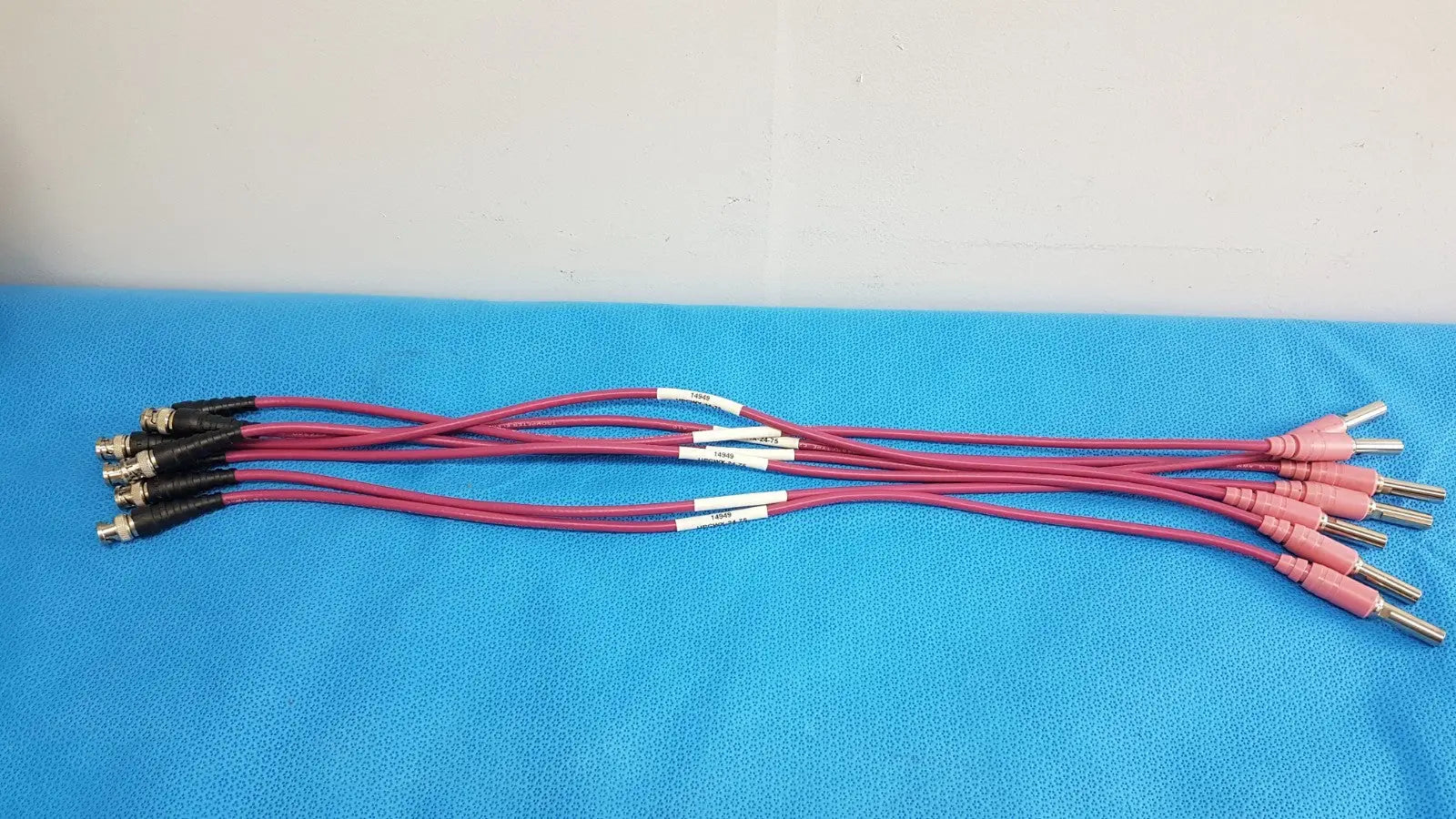 TrompeFter 14949-UPCWX-24-75 Pink Video Patch Cord – Lot of 7