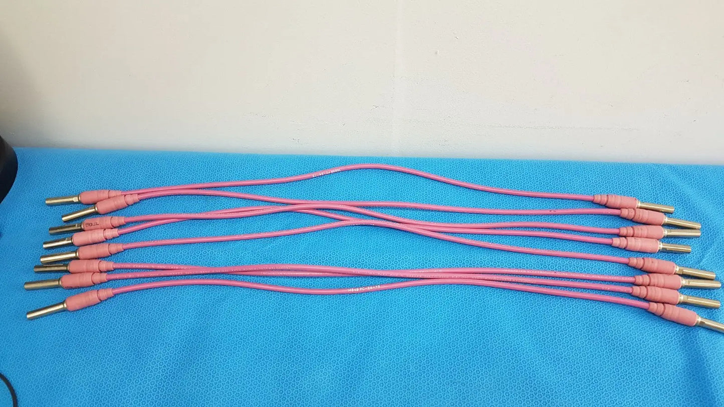 Trompeter 14949-PCW-24-75 Pink 75 Ohm Video Patch Cord lot of 08