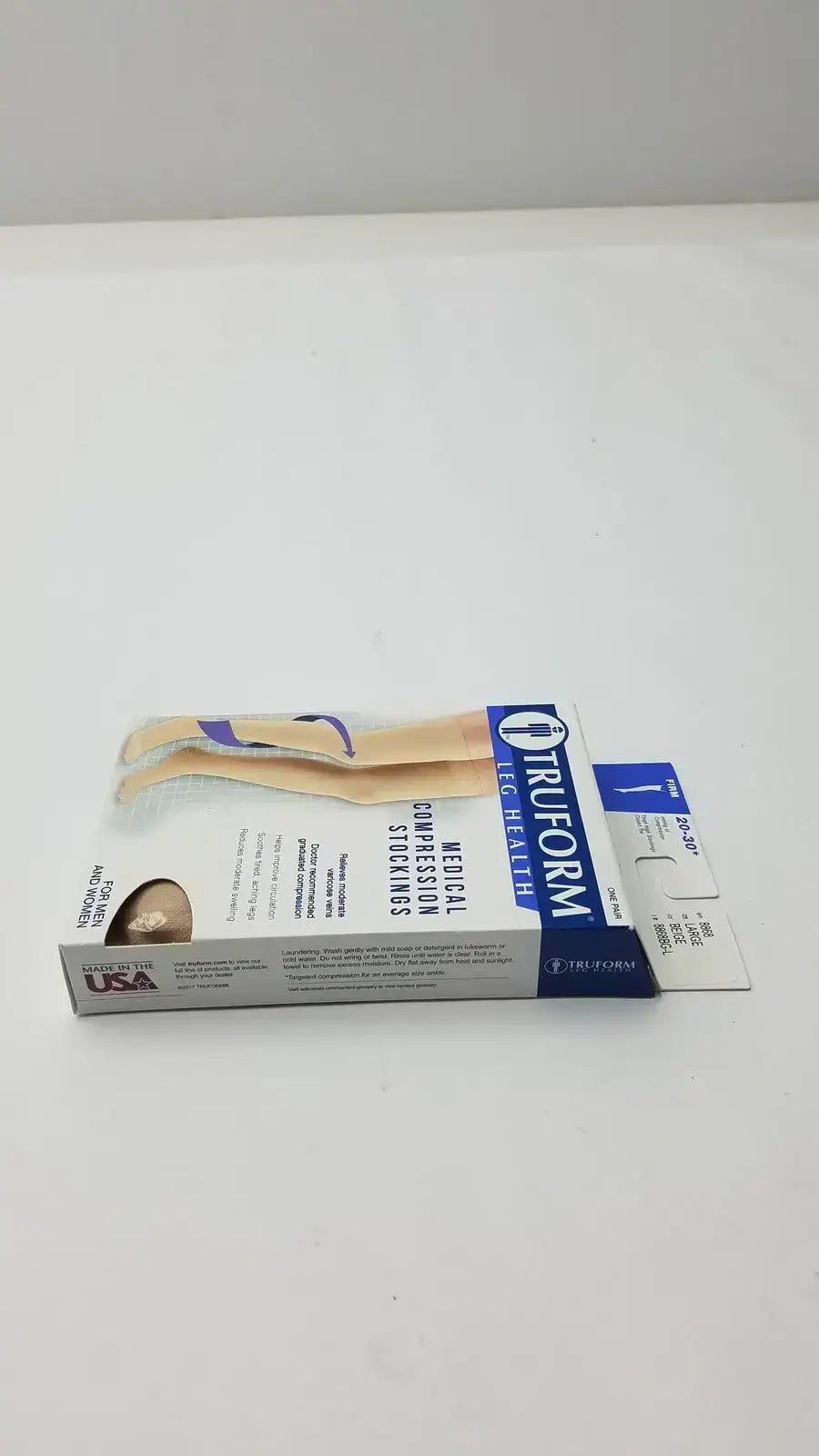 Truform Leg Health Large Medical Compressiion Stockiings Beige 20-30 - Compression Stockings