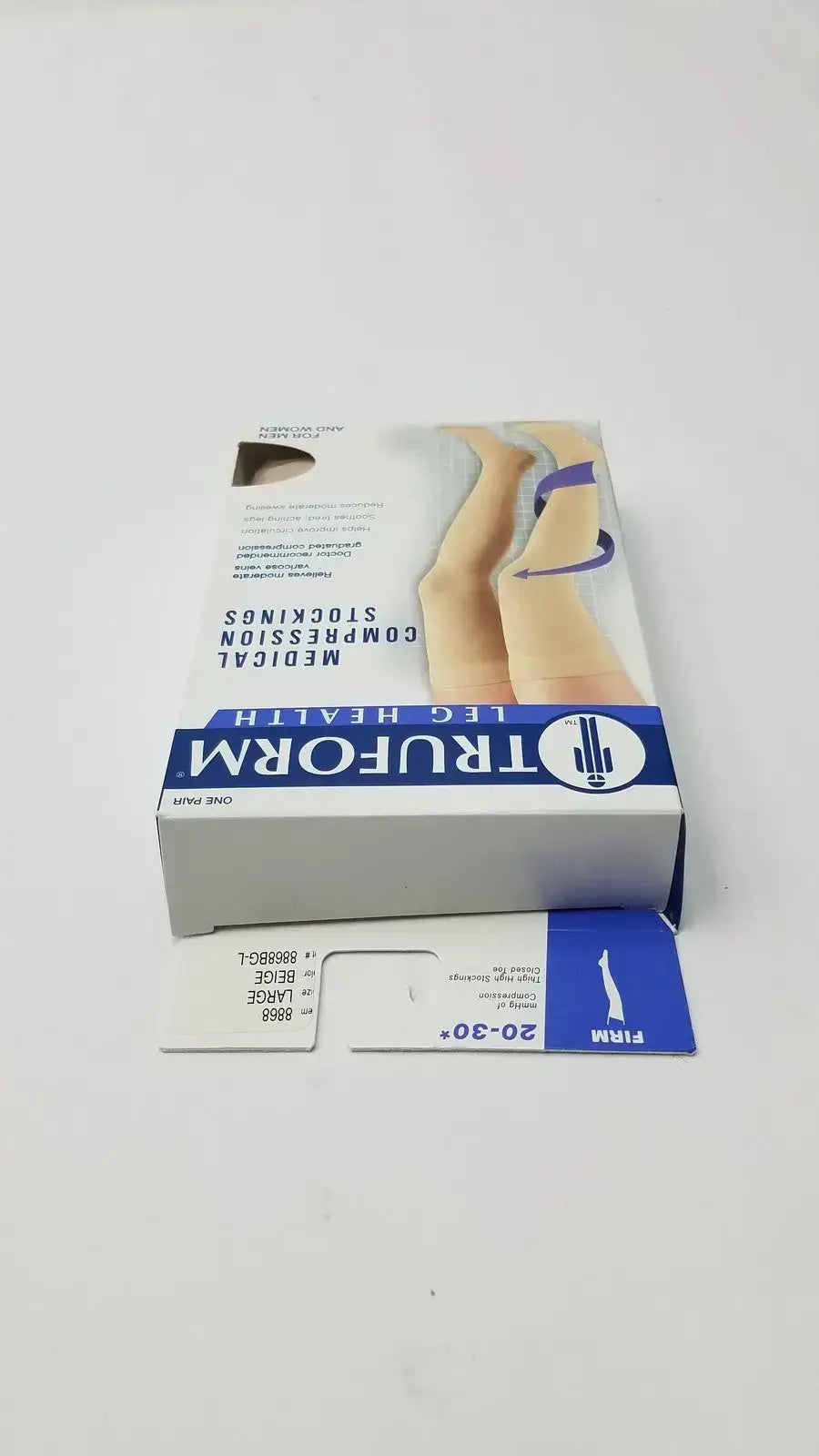 Truform Leg Health Large Medical Compressiion Stockiings Beige 20-30 - Compression Stockings