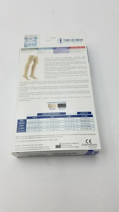 Truform Leg Health Large Medical Compressiion Stockiings Beige 20-30 - Compression Stockings