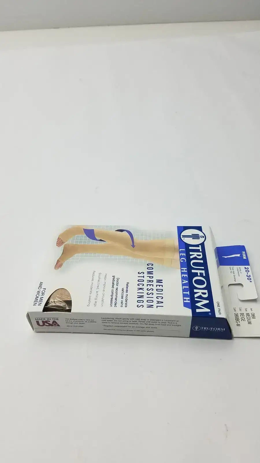 Choose beige knee-high support with closed-toe comfort, roomy toe box, and firm daily compression for lasting wear all day. Medical Compression Stockings Beige.