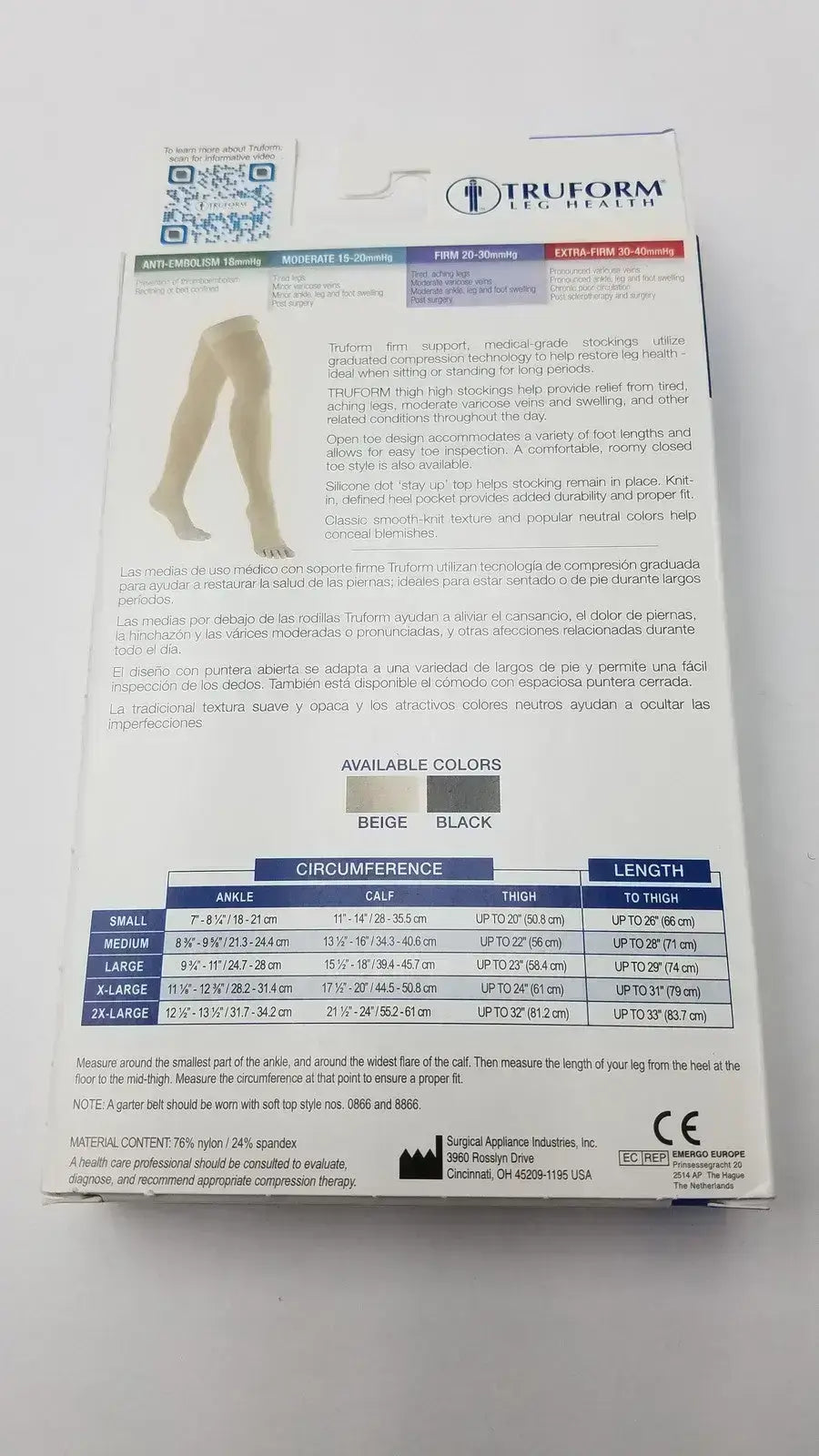 Choose beige knee-high support with closed-toe comfort, roomy toe box, and firm daily compression for lasting wear all day. Medical Compression Stockings Beige.