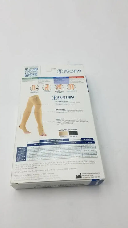 Truform Leg Health Medium Medical Compressiion Stockiings Black 20-30 - Compression Stockings