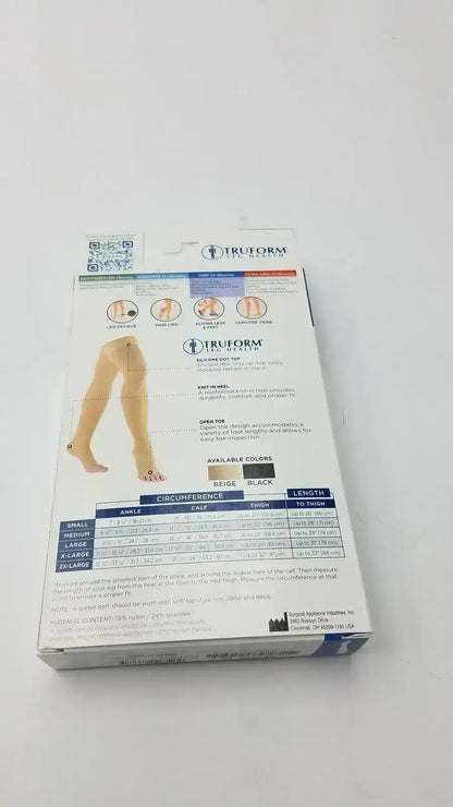 Truform Leg Health Medium Medical Compressiion Stockiings Black 20-30 - Compression Stockings