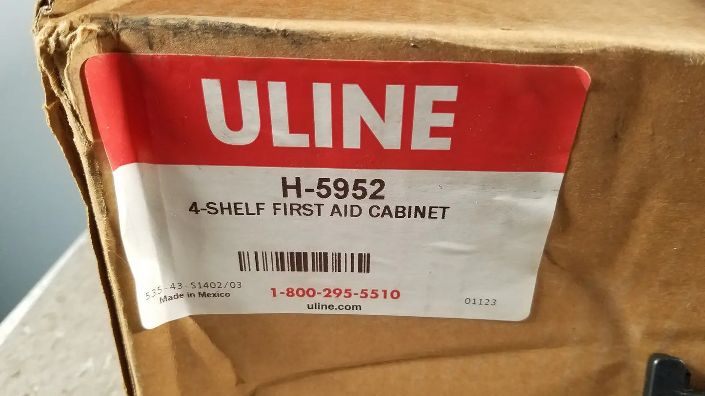 ULINE H-5951 3-Shelf First Aid Cabinet