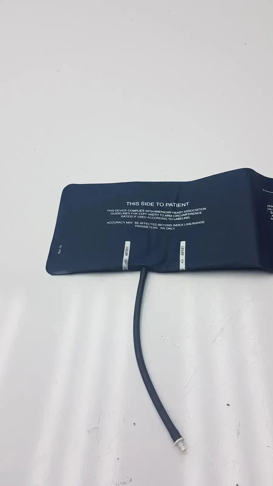 Ultra check blood pressure cuff u2635 in dark blue inflatable nylon with black tubing for accurate blood pressure monitoring