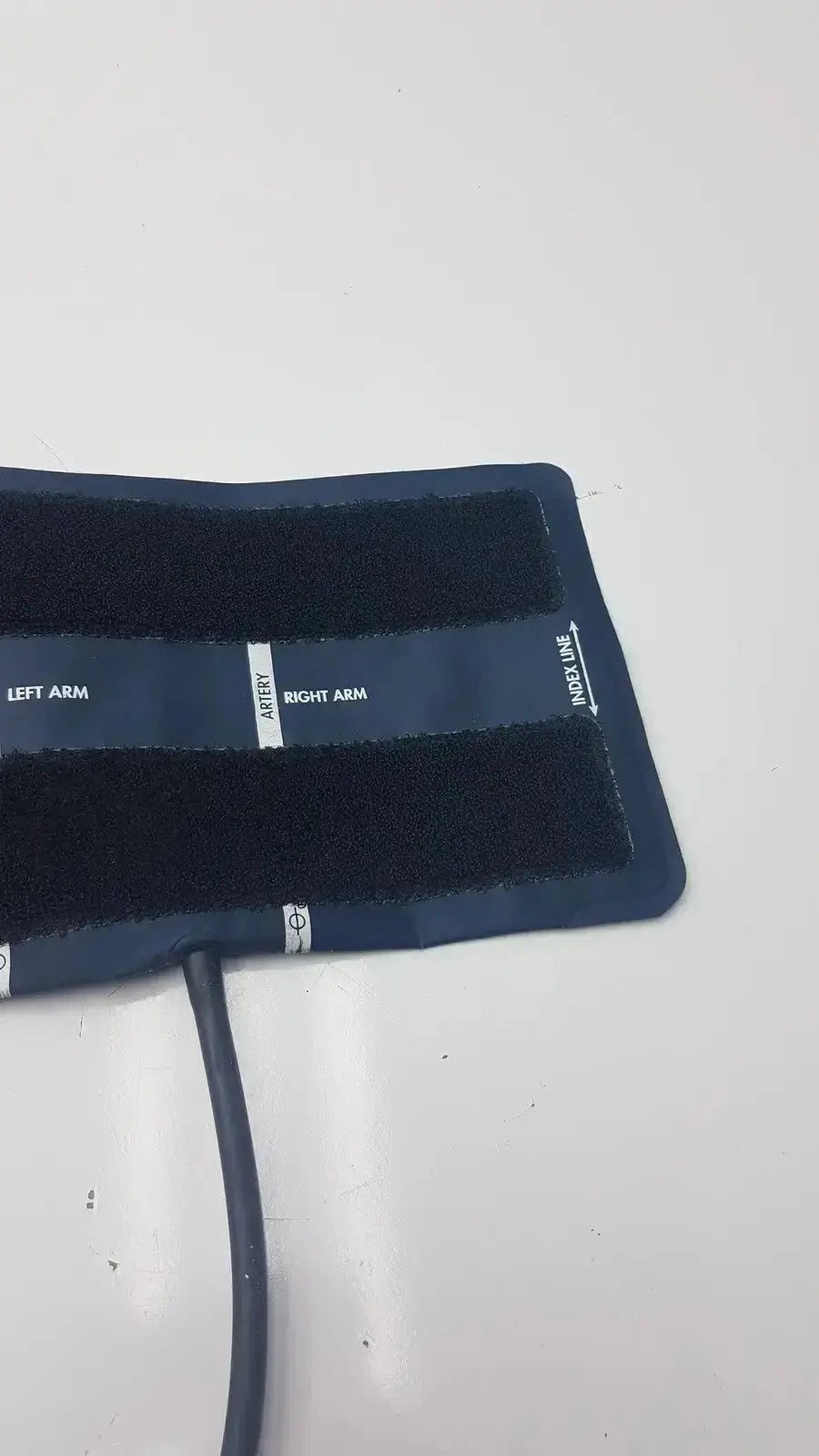 Ultra Check blood pressure cuff U2635 dark blue with black velcro straps and white labeling for accurate pressure use