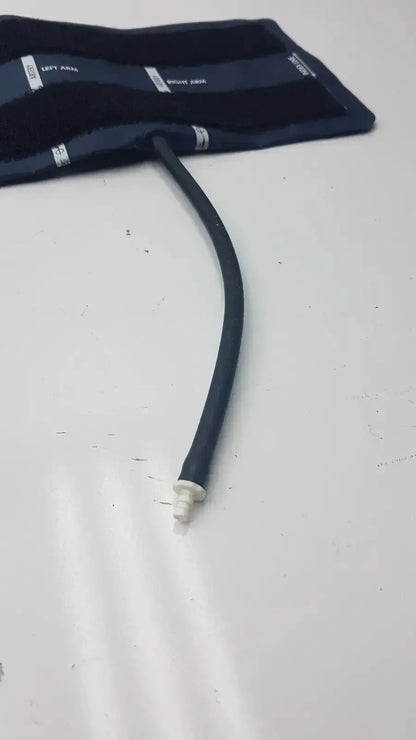 Ultra Check blood pressure cuff U2635 is a black rubber pressure cuff with a white plastic connector for accurate blood pressure measurement