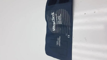 Dark blue ultracheck blood pressure cuff u2635 with gray stripes and white text latex free pressure cuff
