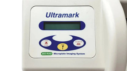 White ultramark bio-rad microplate imaging system with digital display and control buttons for bio-rad microplate imaging