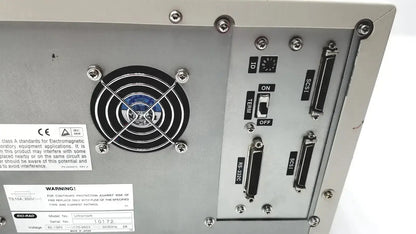Silver ultramark bio-rad microplate imaging system control panel with black fan and multiple ports on the back side