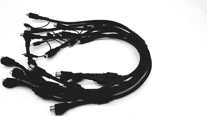 Unbranded Lot of Black Link Cables or Stereo Remote Adapter - & Adapters
