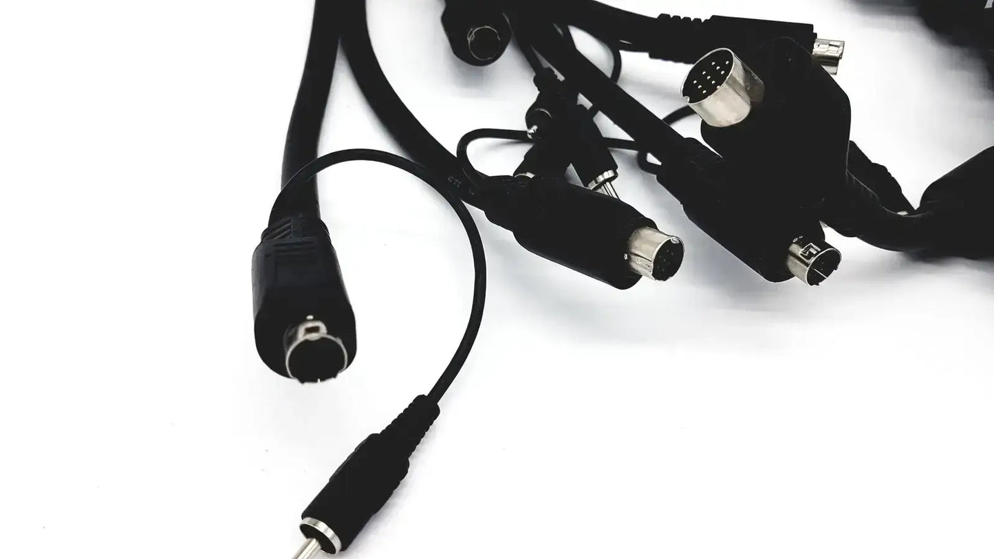 Unbranded Lot of Black Link Cables or Stereo Remote Adapter - & Adapters