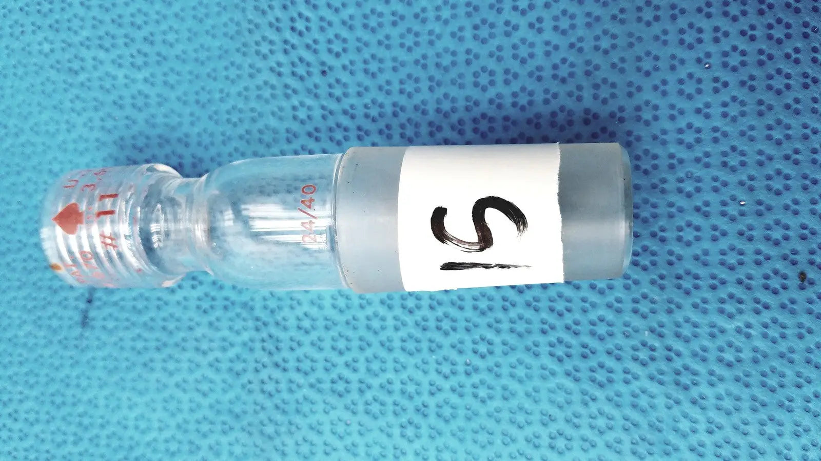 Used Glass Thermometer Adapter 24/40 Inner Joint – Mini Thread, Made in USA
