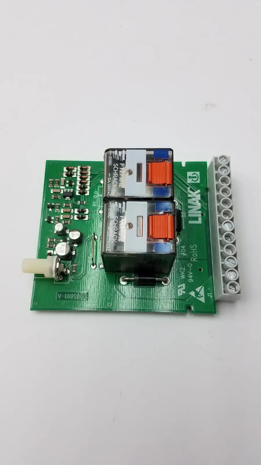 Used LINAK 10905891-A Board Unit with 2 Schrack PT271012 Relays - Control