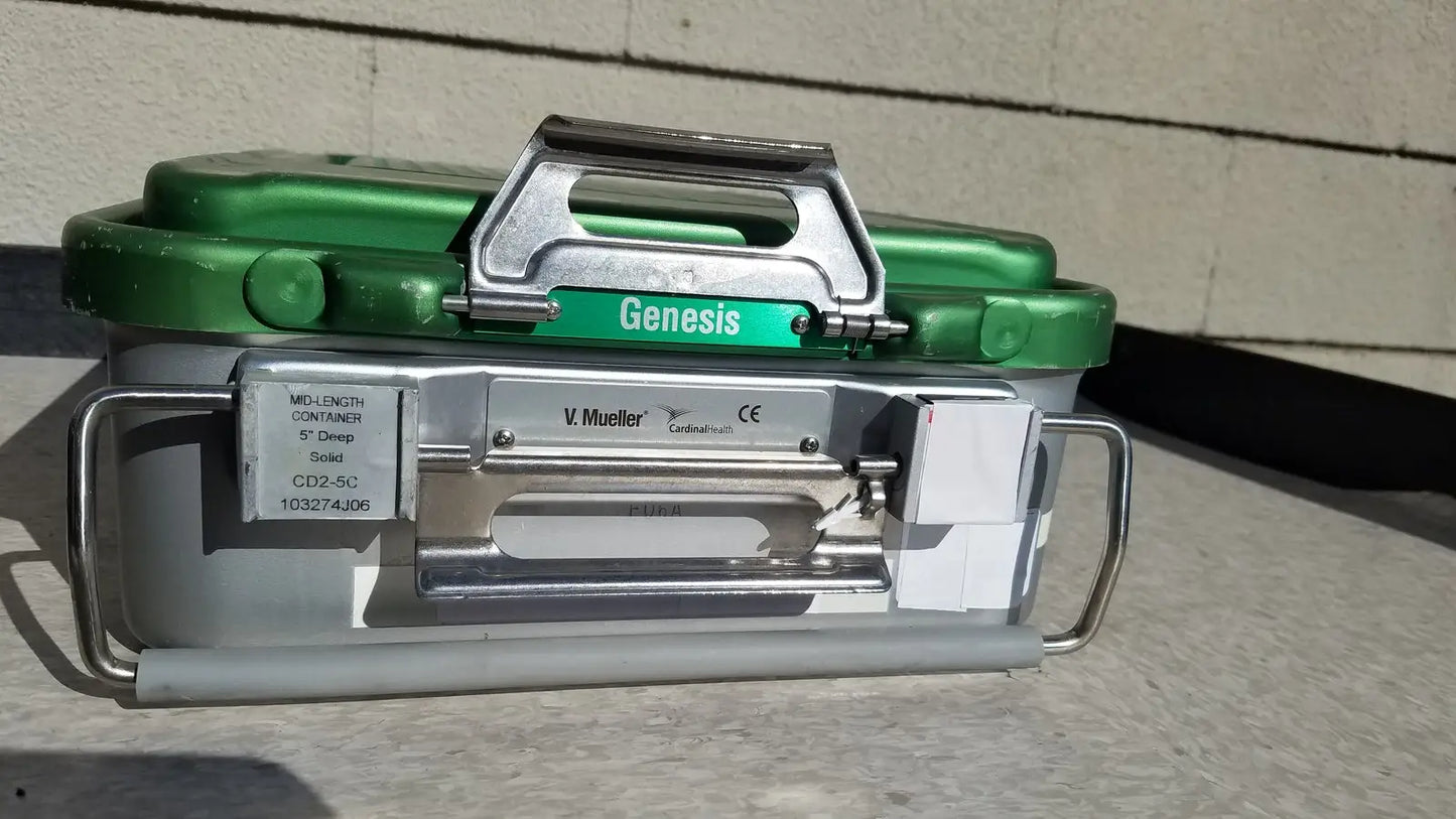 V.Mueller Genesis CareFusion Sterilization Container 5" Deep Solid CD2-5C