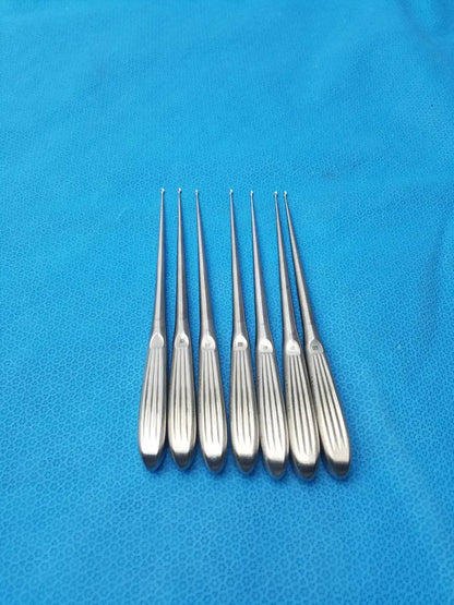V. Mueller Spratt Bone Curette Surgical Orthopedic - Lot of 7 - Set