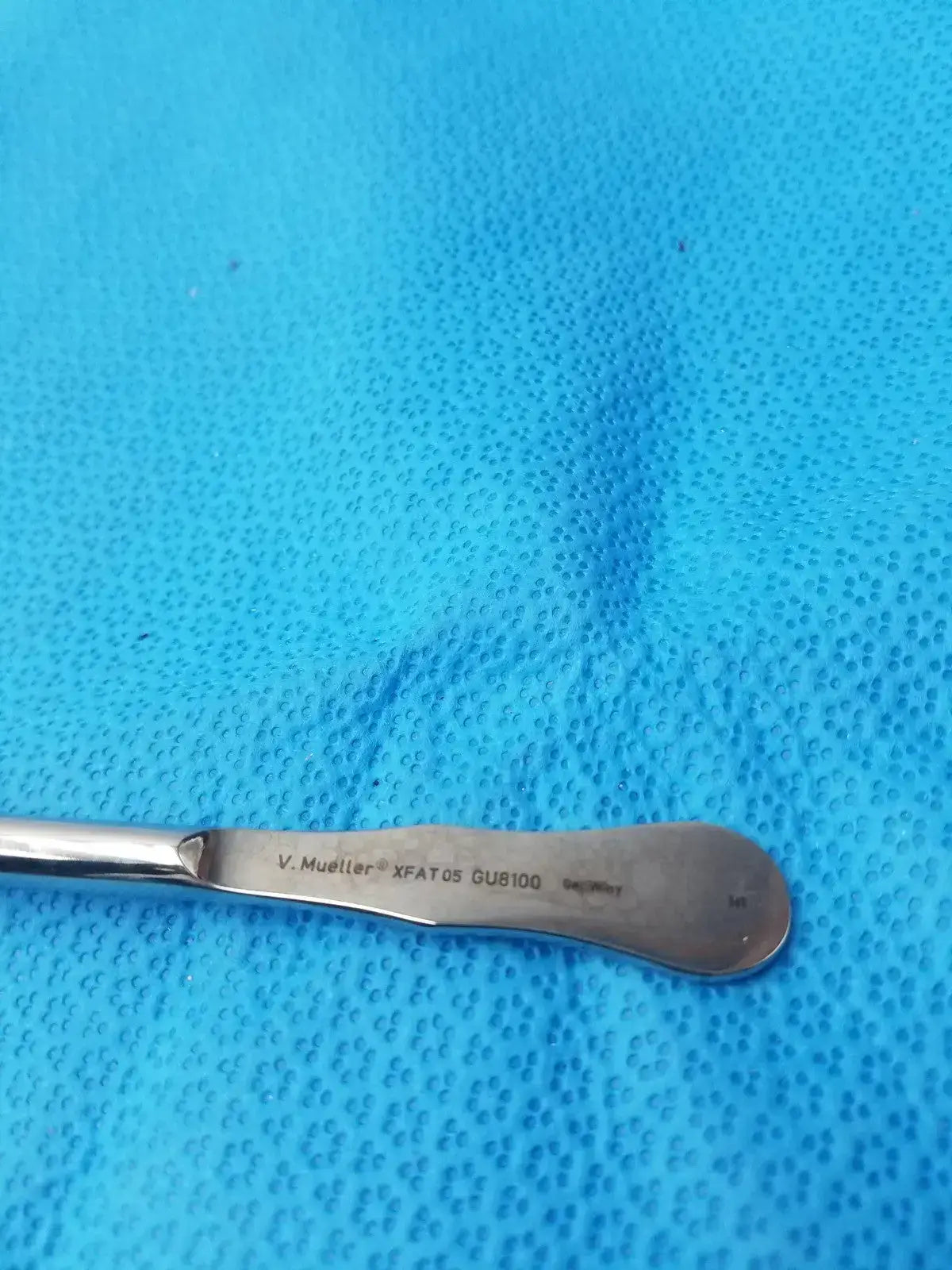 V. Mueller XFAT05 GUB100 Stainless Steel Curved Surgical Instrument