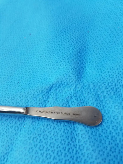 V. Mueller XFAT05 GUB100 Stainless Steel Curved Surgical Instrument