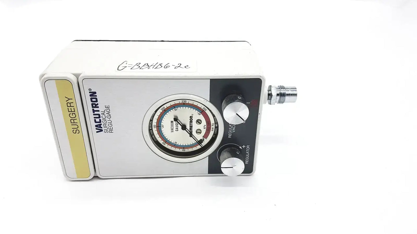 Vacutron 22040012 Surgical Regu Gage - Suction Regulator Gauge