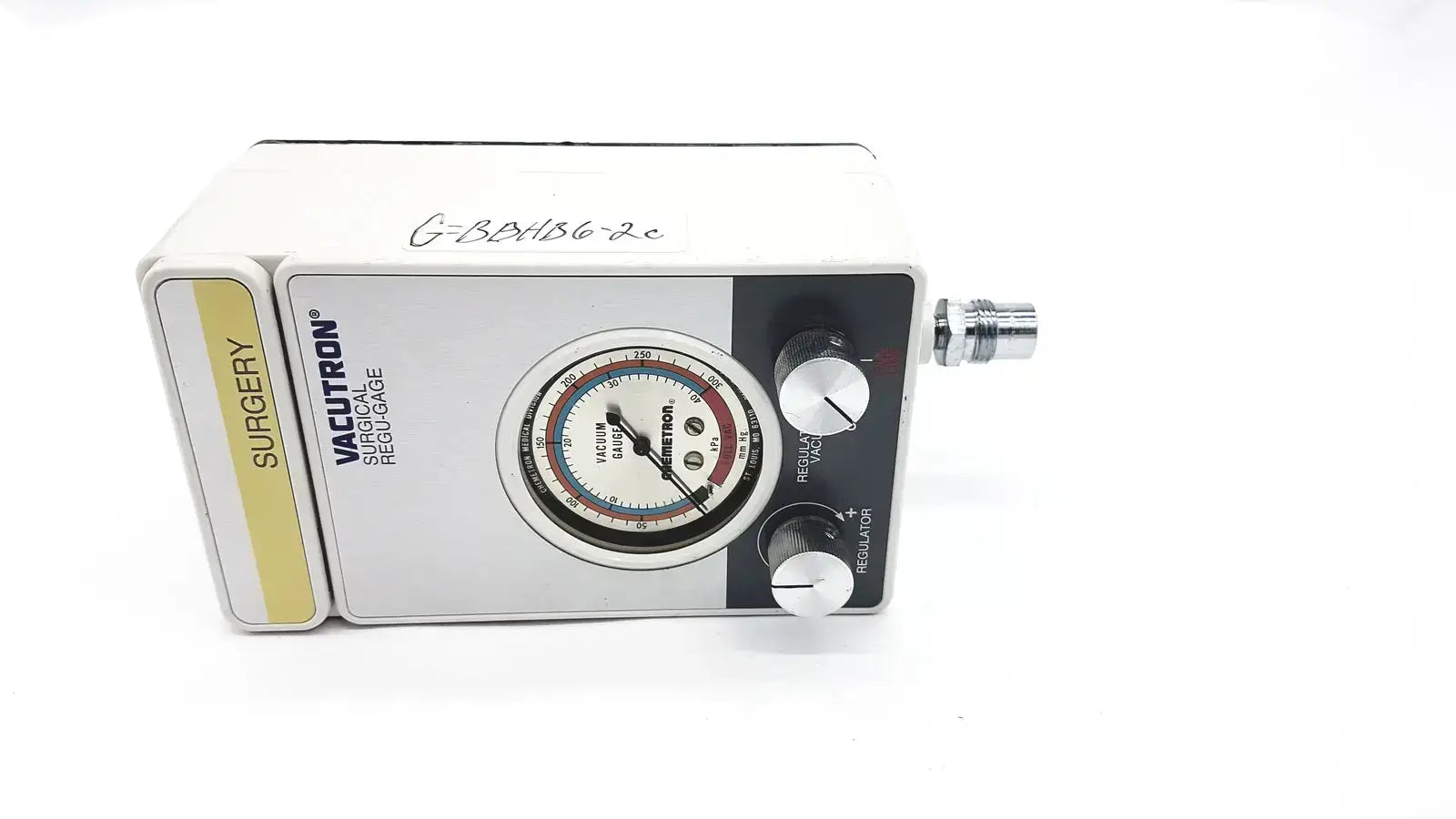 Vacutron 22040012 Surgical Regu Gage - Suction Regulator Gauge