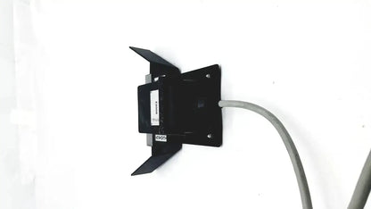 Black valleylab covidien e6008 electrosurgical monopolar footswitch with gray side cable wall-mounted camera view
