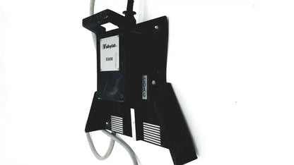 Black metal wall-mounted valleylab covidien e6008 electrosurgical monopolar footswitch with coag label