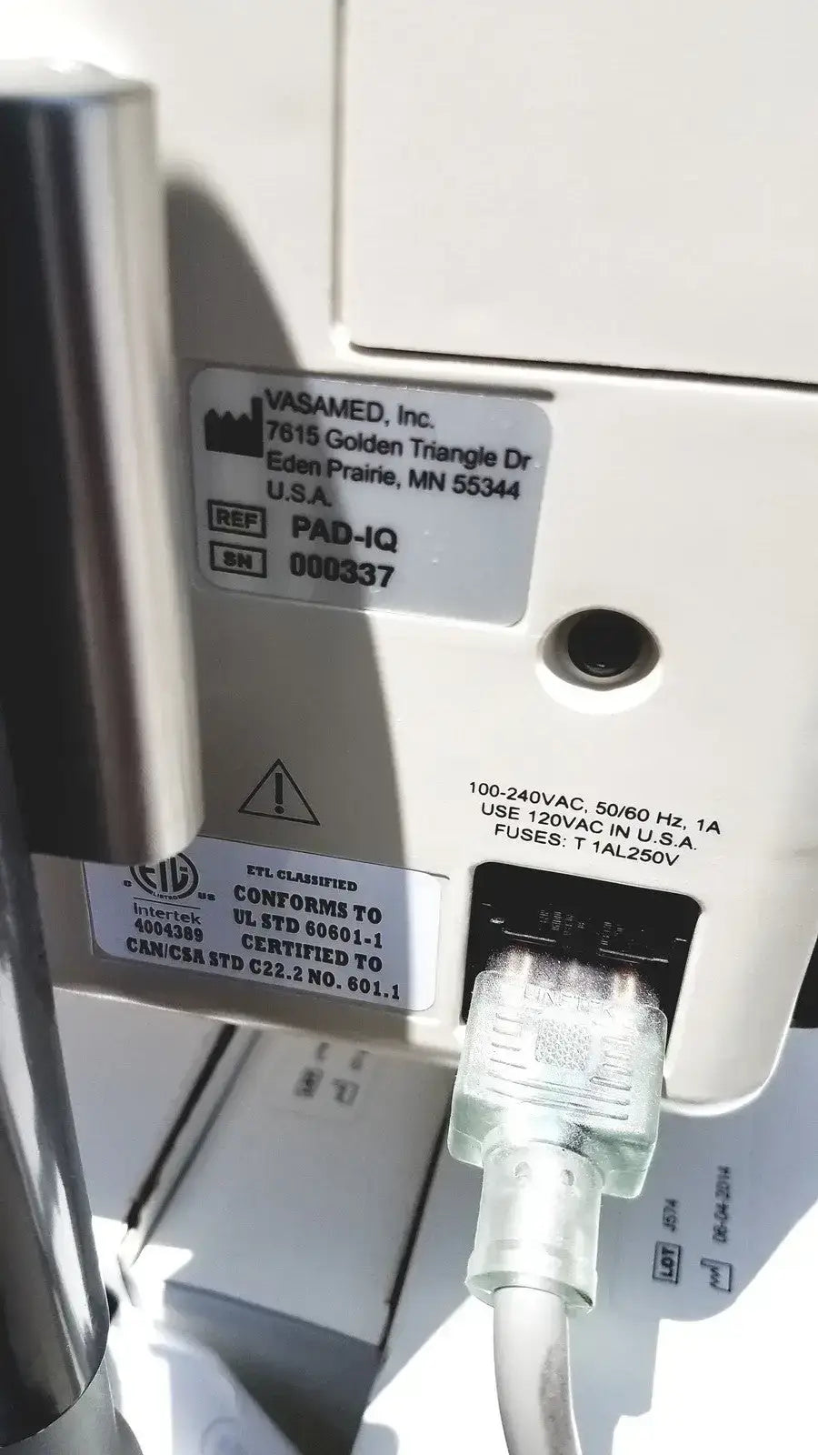 Vasamed SensiLase PAD-IQ Skin Perfusion Pressure Testing System – 100-240V