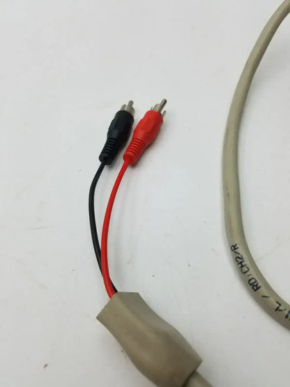 VCR BK CH1/L RD: CH2/R 2 Sided Black and Red Battery Pin Cable