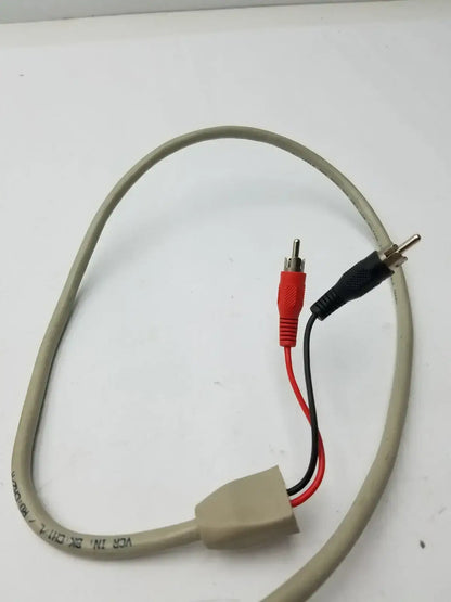 VCR BK CH1/L RD: CH2/R 2 Sided Black and Red Battery Pin Cable