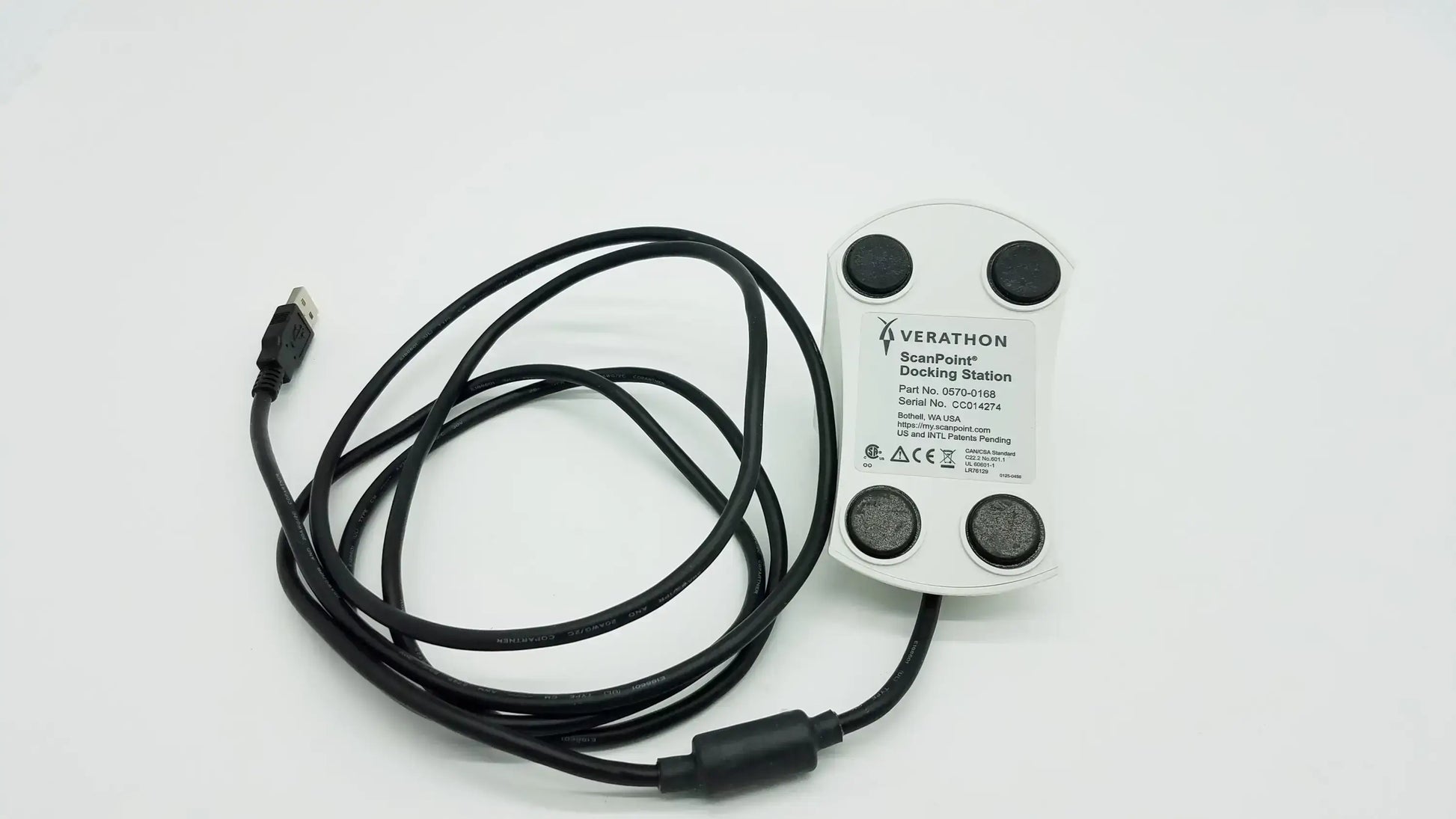 Verathon 0570-0168 BladderScan Probe Scan Point USB Docking Station
