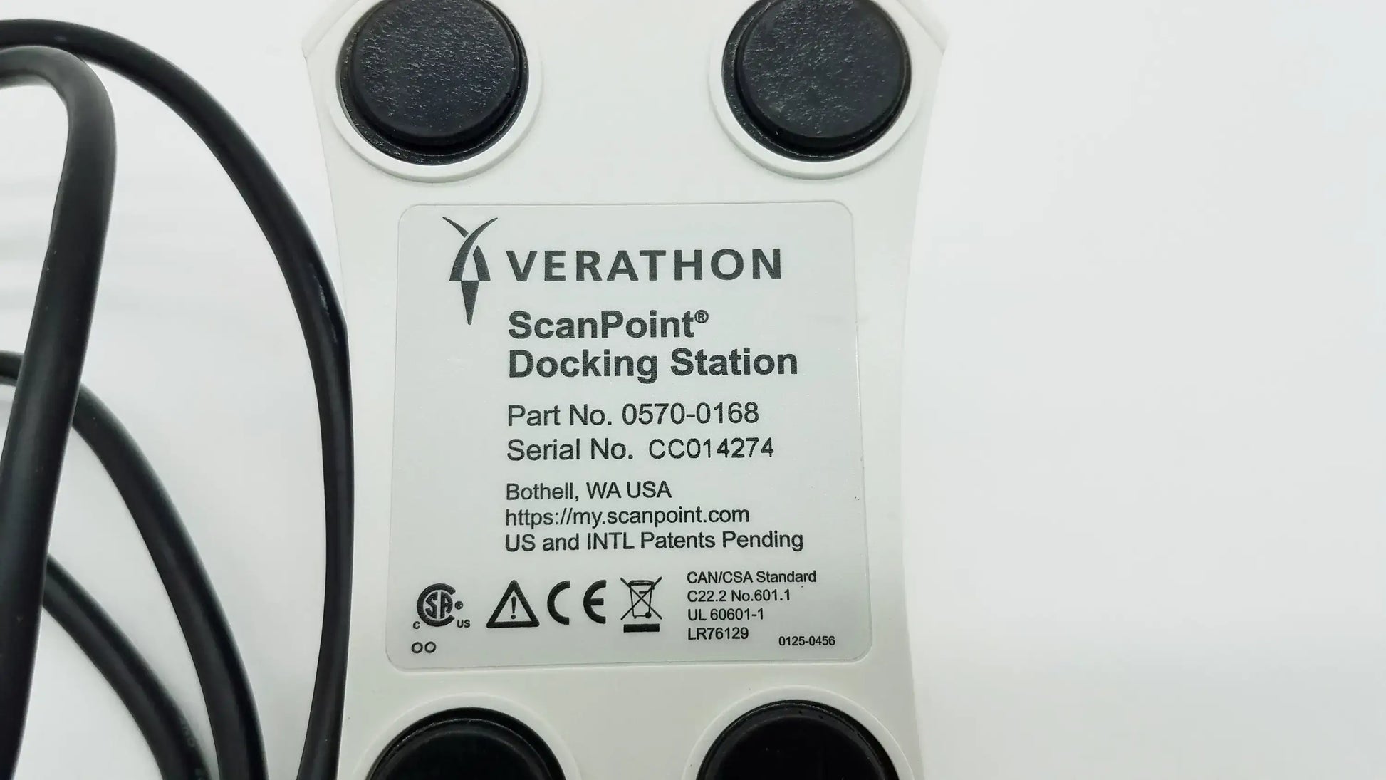 Verathon 0570-0168 BladderScan Probe Scan Point USB Docking Station