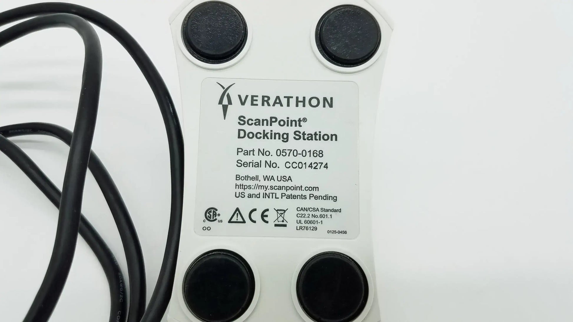 Verathon 0570-0168 BladderScan Probe Scan Point USB Docking Station