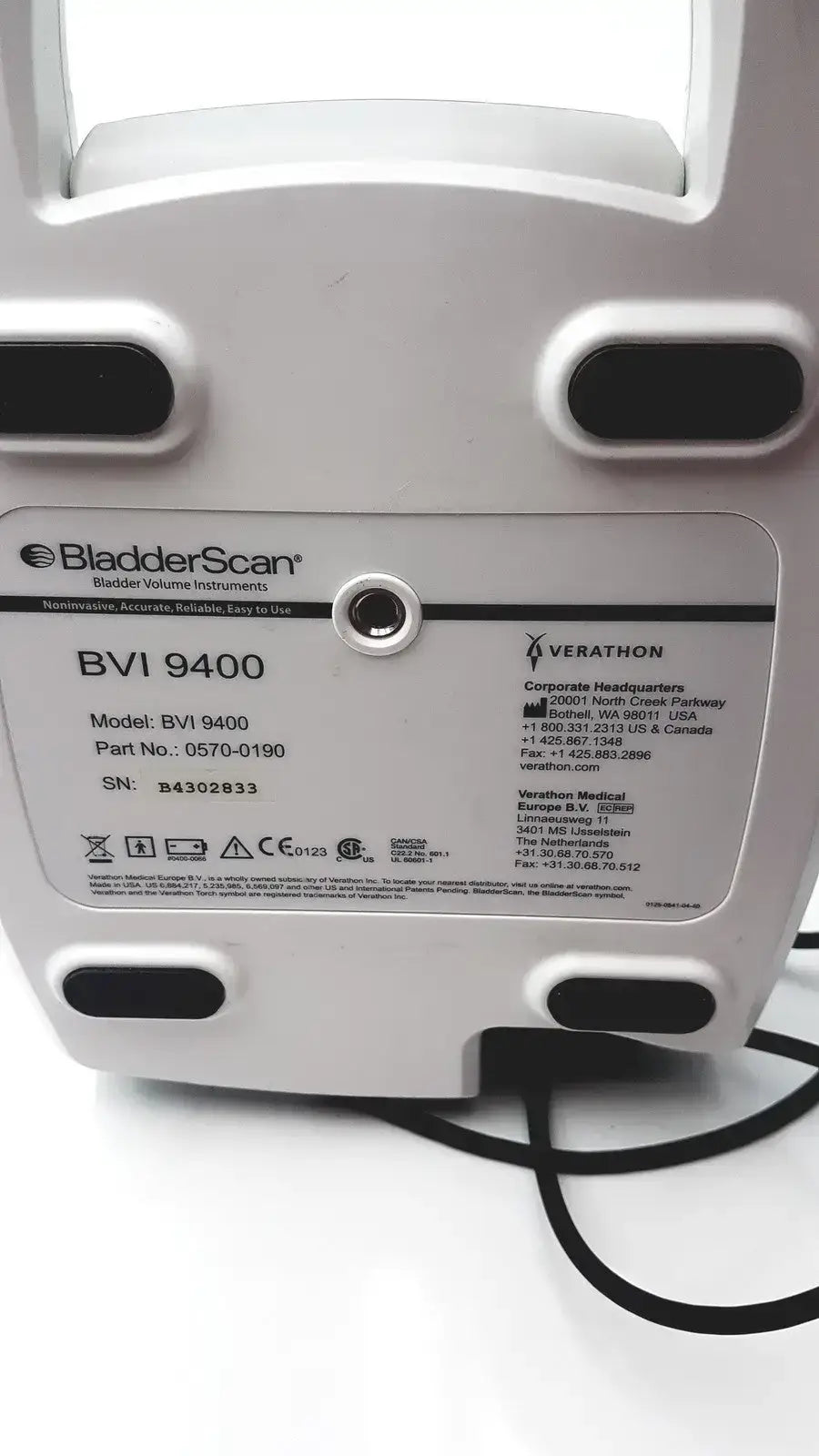 Verathon BladderScan Portable Bladder Scanner BVI 9400