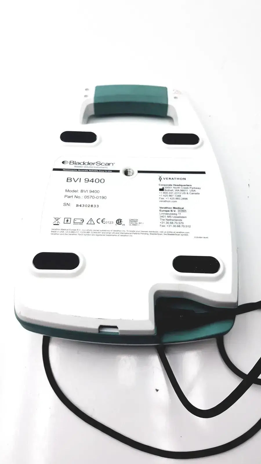 Verathon BladderScan Portable Bladder Scanner BVI 9400