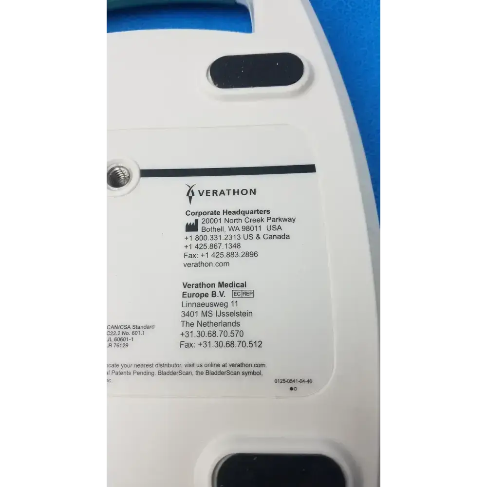 Verathon BVI 9400 Bladder Scan with a Probe Unit - Scanner