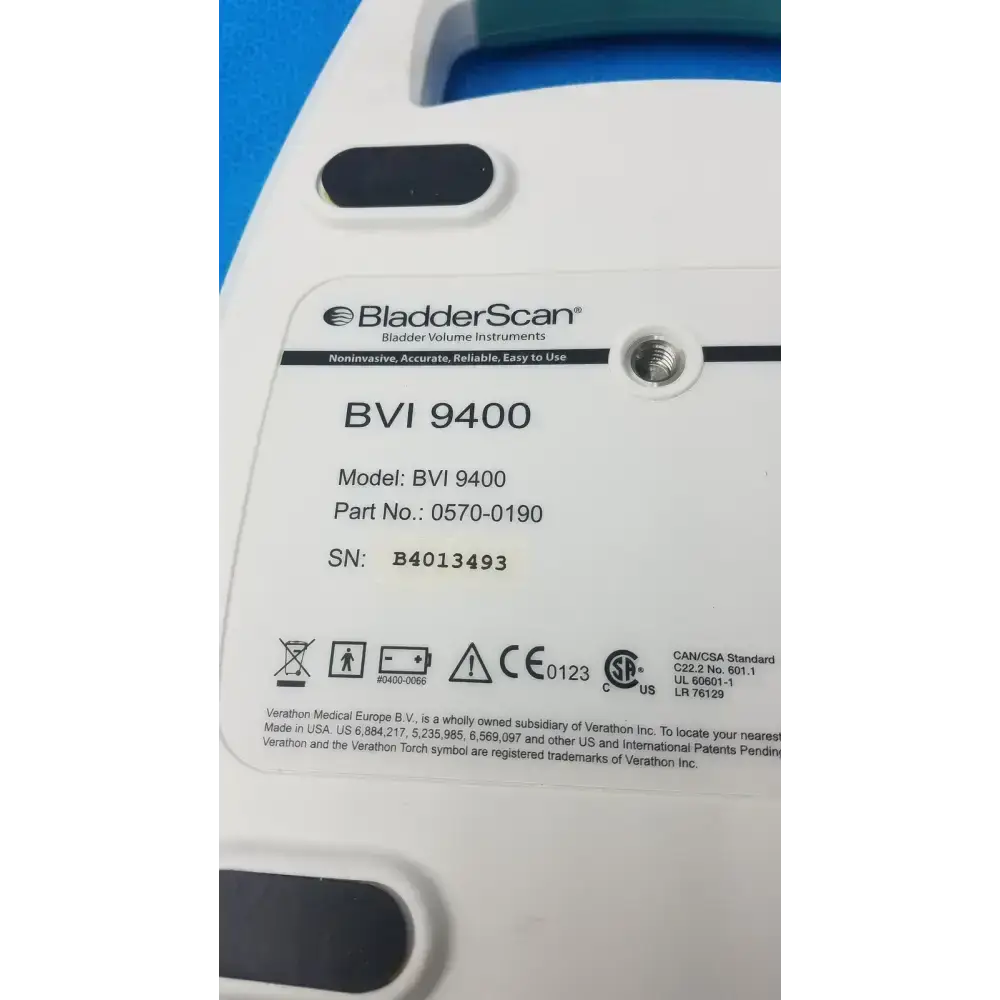Verathon BVI 9400 Bladder Scan with a Probe Unit - Scanner