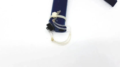 Blue plastic lighter with transparent cord and black cap for verathon glidescope used medical equipment for sale